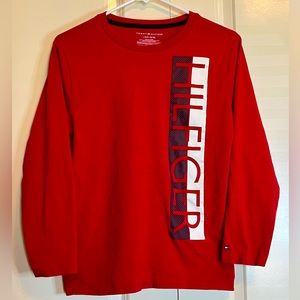 Tommy Hilfiger red long sleeve T-shirt.  Large (16/18)